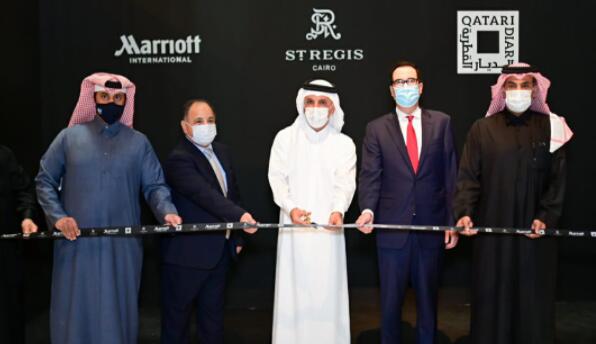 卡塔尔财政部长为开罗瑞吉酒店揭幕