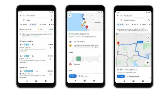 Google Maps更新现在显示了公共交通和医疗检查站的拥挤程度