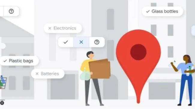 谷歌地图使企业可以列出他们接受回收的物品